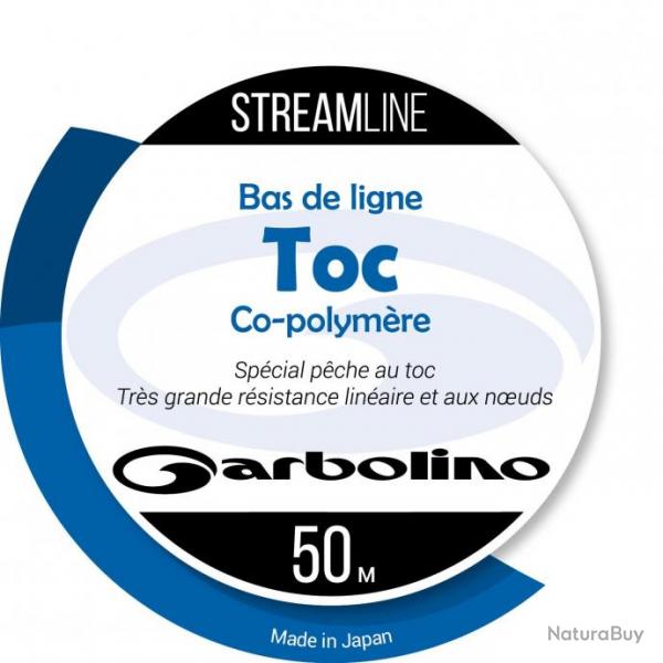 Streamline 50 M Bas Nylon Bas De Ligne Garbolino 0.180 mm / 2.65 Kg / 5.80 Lbs
