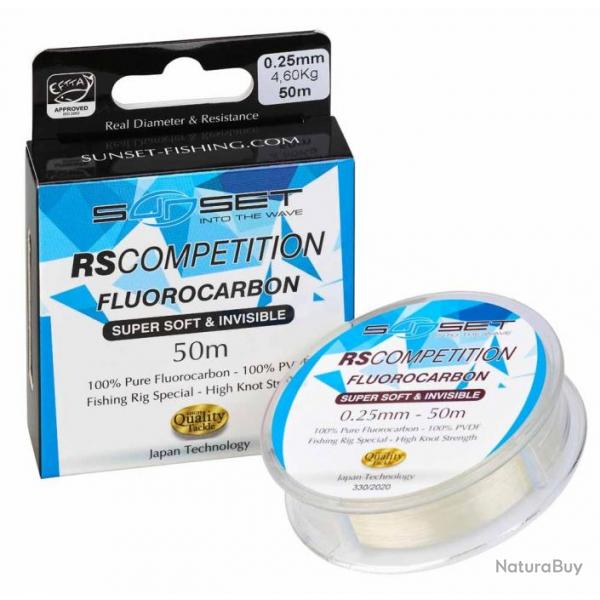 Fluorocarbon Super Soft 50 / 25 M RS Competition Sunset  0.18 / 2.30 Kg / 5.10 Lbs