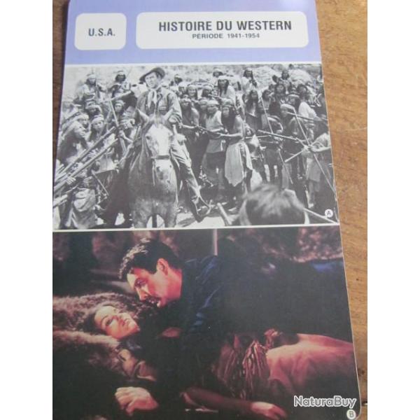 fiche cinema  histoire du western