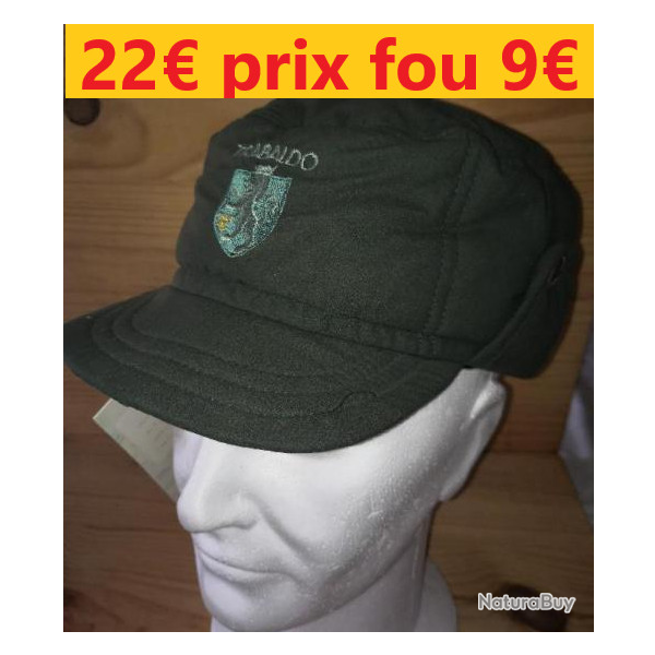 CASQUETTE TRABALDO   RABATS CHAUDE KAKI  T  M        401M