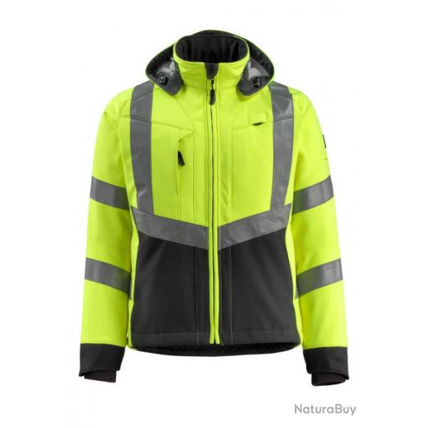 Veste softshell haute visibilit MASCOT BLACKPOOL 15502-246 S Hi-vis jaune/Noir