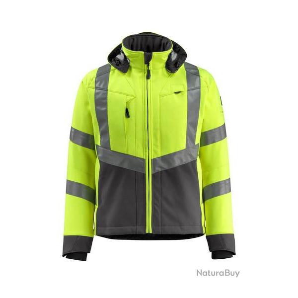 Veste softshell haute visibilit MASCOT BLACKPOOL 15502-246 S Hi-vis jaune/Anthracite