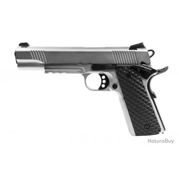 Rplique GBB 1911 MEU Raven full metal gaz Silver 1,0J