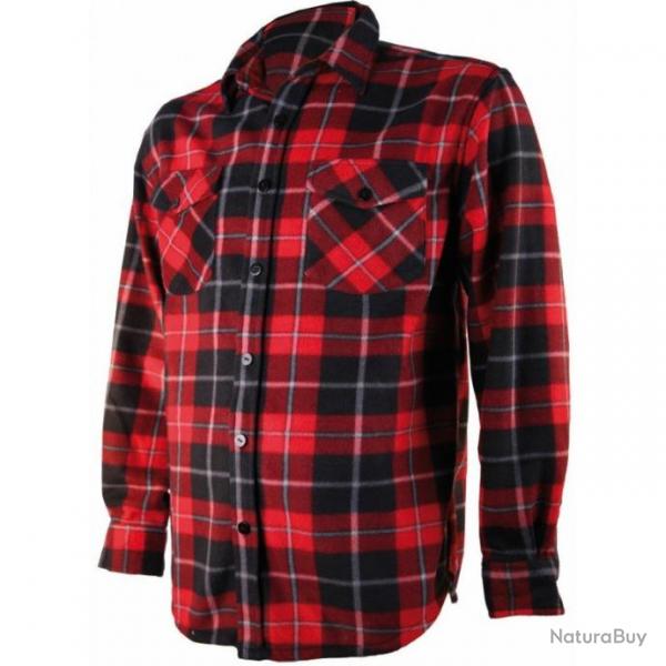 Chemise polaire  carreaux rouge Treeland