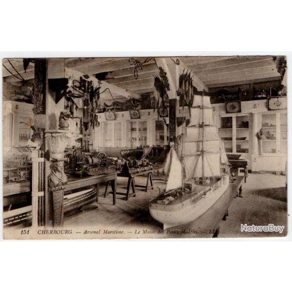 CPA - CHERBOURG - Bateau - Arsenal Maritime muse des petits models  N1216