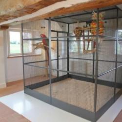 Volière panoramique 2x2x2m maille 40x40 mm cage perroquet ARA cage perroquet avis cielterre-commerce