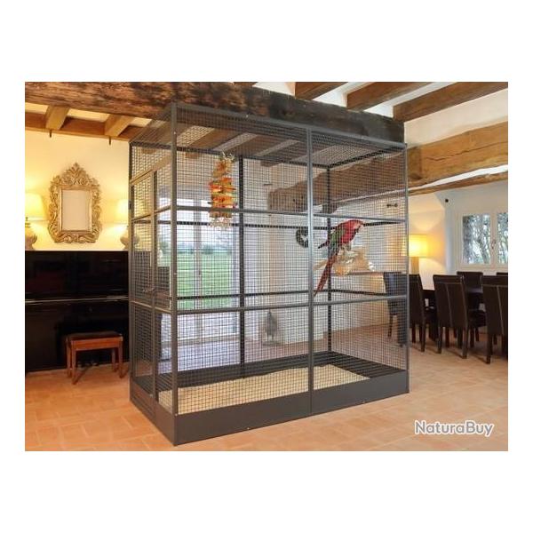 Volire panoramique 1x1x2m volire gris du gabon cage perroquet cage amazon avis cielterre-commerce