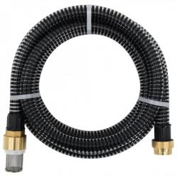 Tuyau d'aspiration avec raccords en laiton 4 m 25 mm Noir 151056