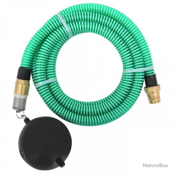 Tuyau d'aspiration avec raccords en laiton 15 m 25 mm Vert 151049