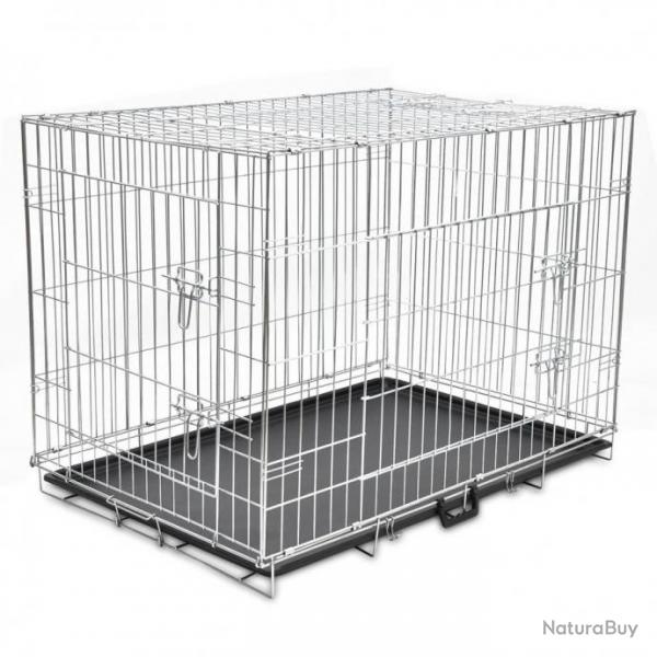 Cage mtallique et pliable pour chiens XL 170218