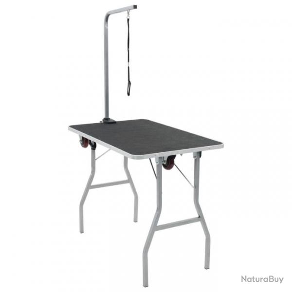 Table de toilettage pour chien portable avec roulettes 170215