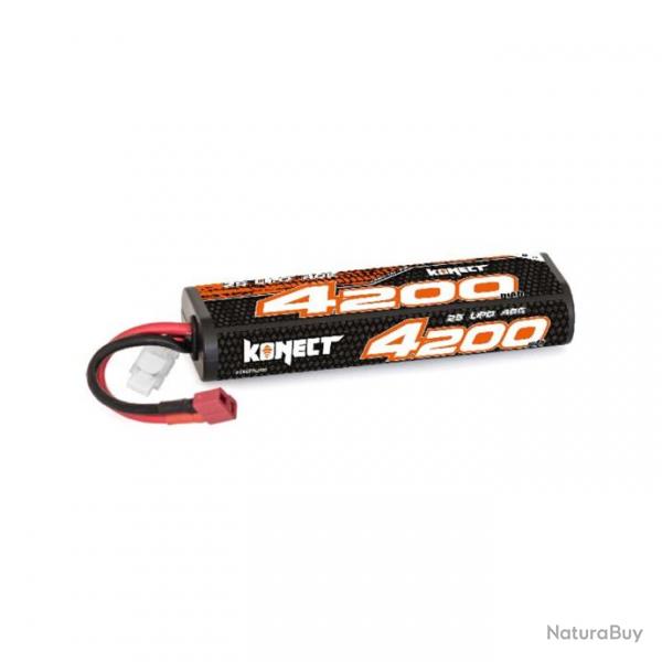 Batterie LiPo 2S KONECT 4200 mAh 7.4 V 40 C 2S1P 31Wh Dean T Plug