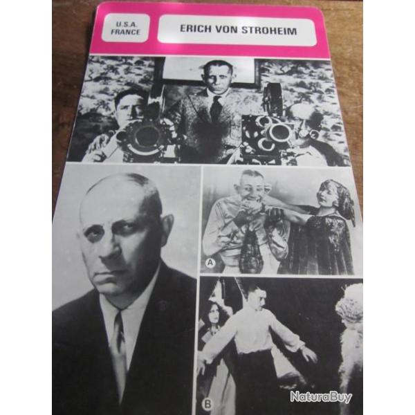 fiche cinema  erich von stroheim