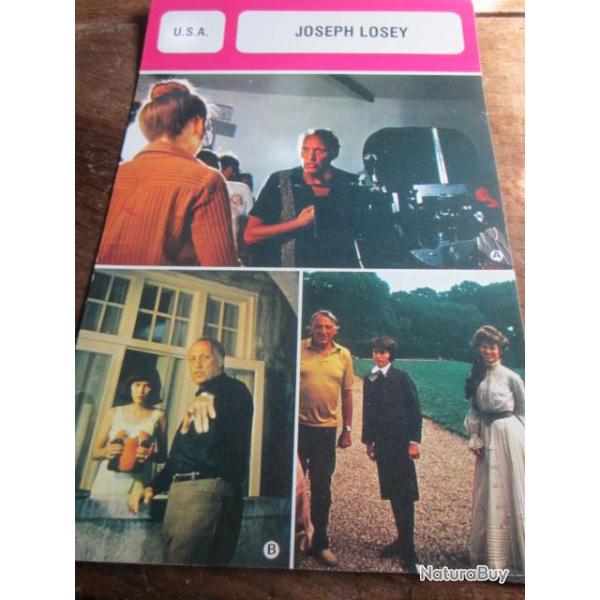 fiche cinema  joseph losey   usa