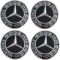 Lot de 4 Centre de Roue Moyeu Wheel cap Stickers Voiture Mercedes Diamètre 56mm