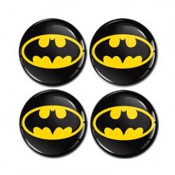 Lot de 4 Centre de Roue Moyeu Wheel cap stickers Voiture Batman Diamètre 56mm
