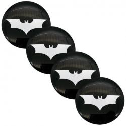 Lot de 4 Centre de Roue Moyeu Wheel cap sticker Voiture Batman Diamètre 56mm