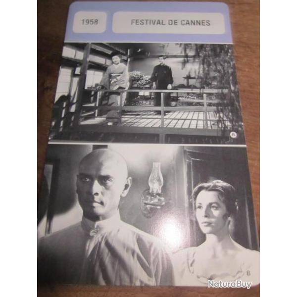 fiche cinema  festival de cannes  1958