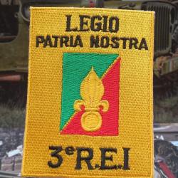 Ecusson militaire du 3° REI  de la Légion Etrangère - Hauteur : 90 mm