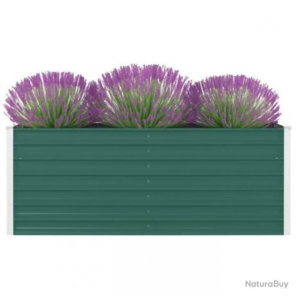 Jardinire 160 x 80 x 45 cm Acier galvanis Vert 47014