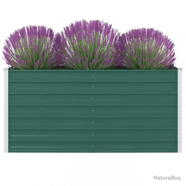 Jardinire 160 x 80 x 77 cm Acier galvanis Vert 47010