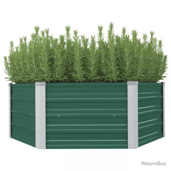 Jardinire 129 x 129 x 46 cm cm Acier galvanis Vert 47015