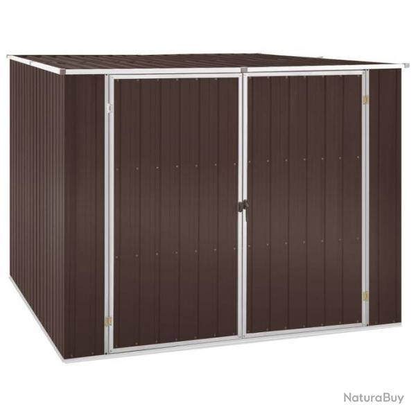 Abri de jardin Marrron 195x198x159 cm Acier galvanis 46256