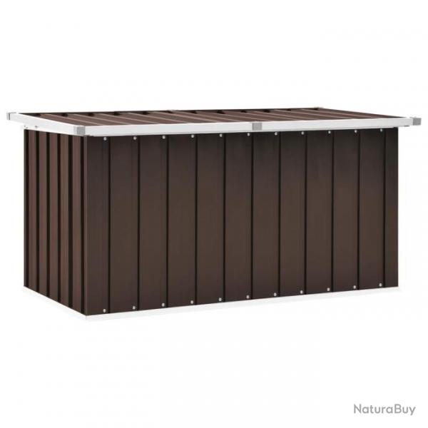 Bote de rangement de jardin Marron 129x67x65 cm 46264