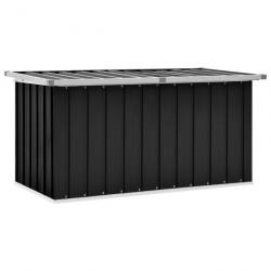 Boîte de rangement de jardin Anthracite 129x67x65 cm 46263