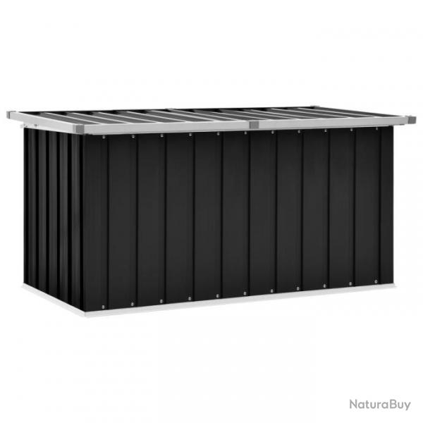 Bote de rangement de jardin Anthracite 129x67x65 cm 46263