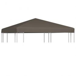 Toile supérieure de gazebo 310 g/m² 3x3 m Taupe 46619