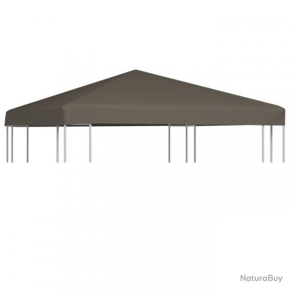 Toile suprieure de gazebo 310 g/m 3x3 m Taupe 46619