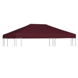 Toile supérieure de gazebo 310 g/m² 3x4 m Bordeaux 46624