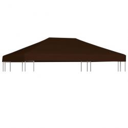 Toile supérieure de gazebo 310 g/m² 3x4 m Marron 46625