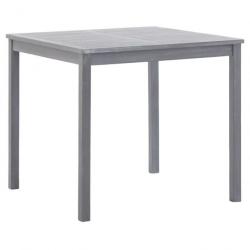 Table de jardin Gris 80x80x74 cm Bois d'acacia massif 46324