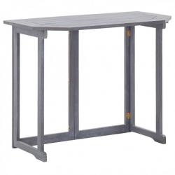 Table pliable de balcon 90x50x74 cm Bois d'acacia massif 46326