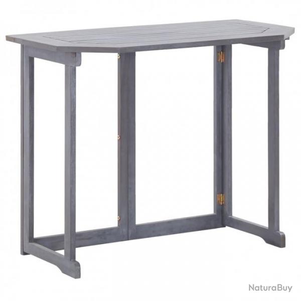 Table pliable de balcon 90x50x74 cm Bois d'acacia massif 46326