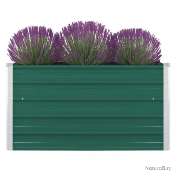 Jardinire 100 x 100 x 45 cm Acier galvanis Vert 47025