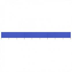 Paravent 9 panneaux Tissu 1200 x 160 cm Bleu azuré 47203