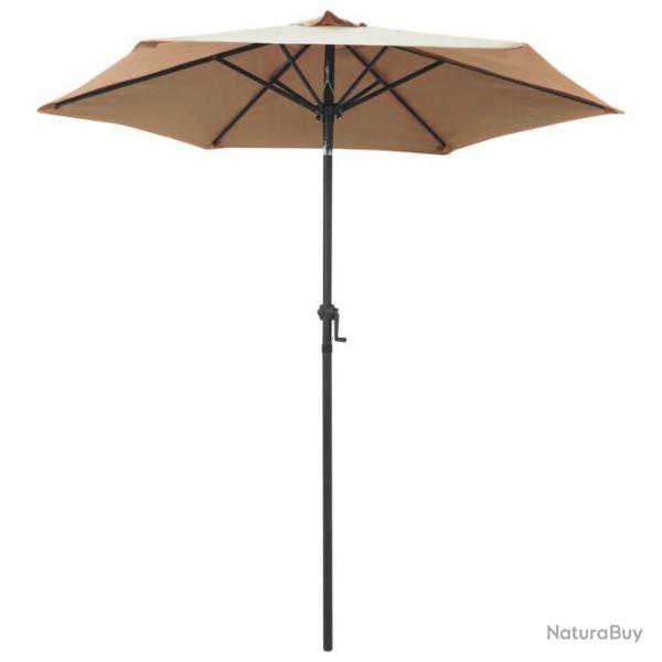 Parasol Taupe 200x224 cm Aluminium