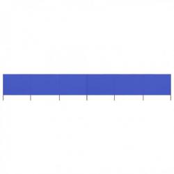 Paravent 6 panneaux Tissu 800 x 80 cm Bleu azuré 47173