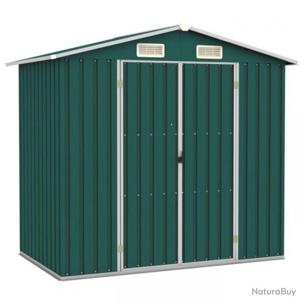 Abri de jardin Vert 205x129x183 cm Acier galvanis