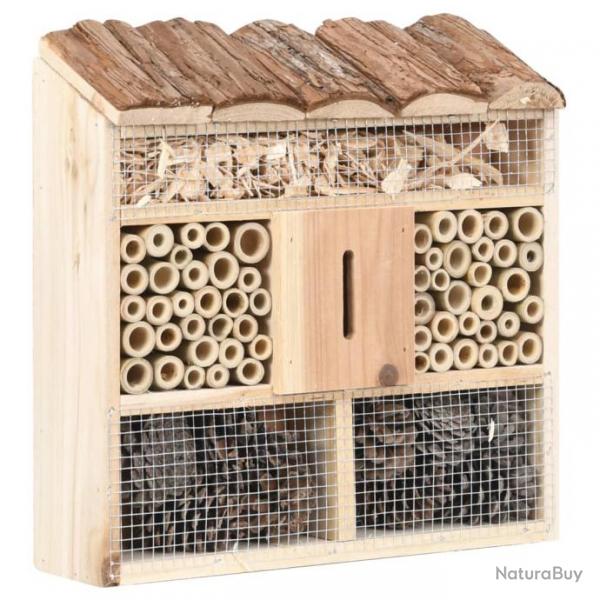 Htel  insectes 30x10x30 cm Bois de sapin 47242