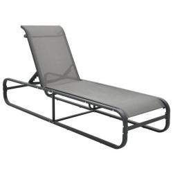 Chaise longue Aluminium et textilène 47843