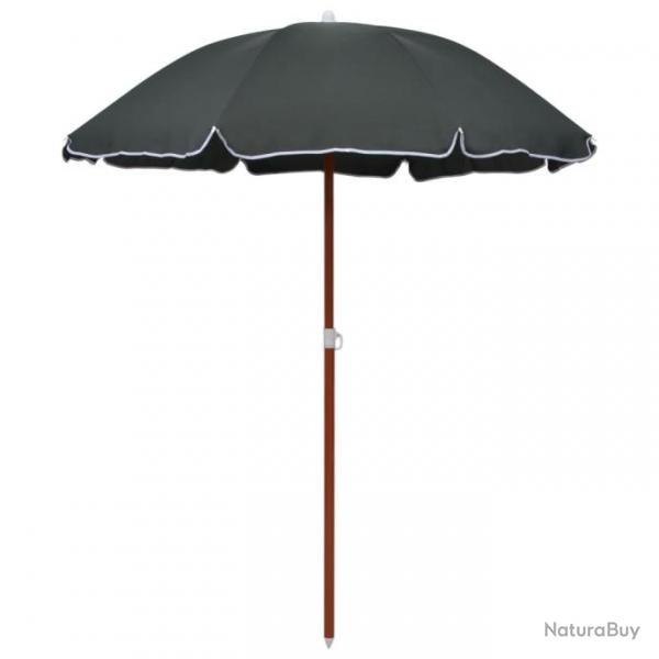 Parasol avec mt en acier 180 cm Anthracite 47804