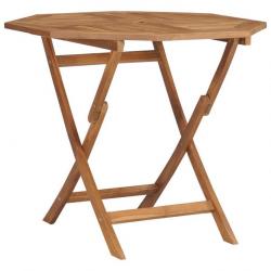 Table pliable de jardin 85x85x76 cm Bois de teck solide 47418