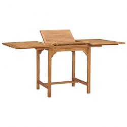 Table extensible de jardin (110-160)x80x75 cm Teck solide 47420