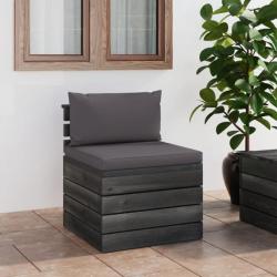Canapé de milieu palette de jardin avec coussins Bois de pin 3061683
