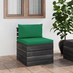 Canapé de milieu palette de jardin avec coussins Bois de pin 3061688