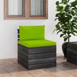 Canapé de milieu palette de jardin avec coussins Bois de pin 3061694